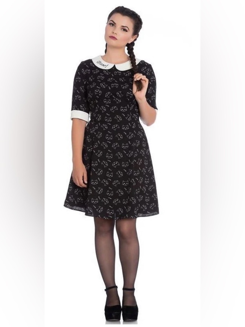 Hell Bunny Matou Meow Kitty Dress